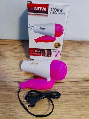 Lightweight Portable Hair Dryer with Fast Drying Technology - 1000 Watts